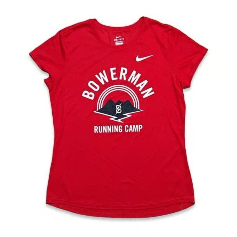 NIKE Women's Dri-FIT Bowerman Track Running Camp Shirt Size Large